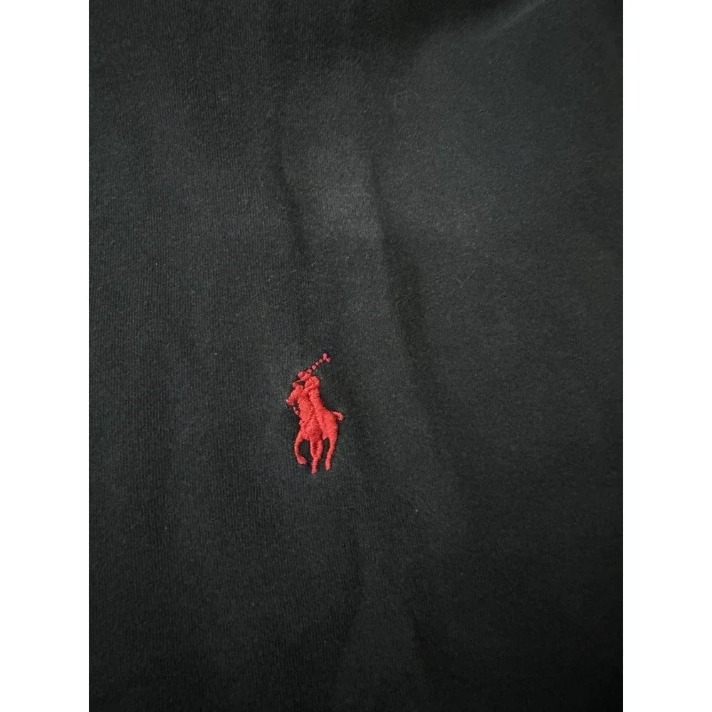 Polo Ralph Lauren Black‎ Short Sleeve Polo Shirt Men's XL Red Pony Classic